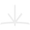 Ekena Millwork Alberta Architectural Grade PVC Gable Bracket, 84"W x 56"H x 2"D x 4"F, 16/12 Pitch GBP084X56X0204ALB00 - alternate 5
